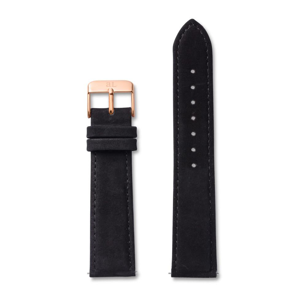 Black Suede (Rose Gold)