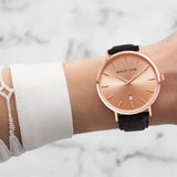 Black Suede Stellar 40 (Rose Gold)