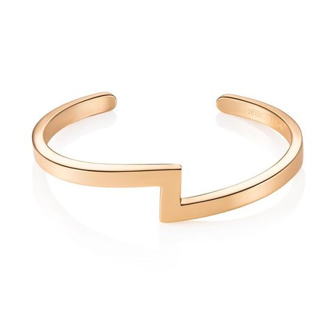 Zig Zag Bangle (Gold)