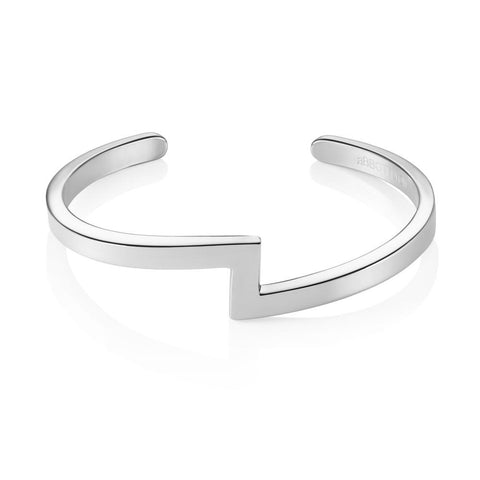 Zig Zag Bangle (Silver)