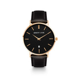 Men's Black Leather Kensington 40 (Gold/Black)