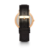 Men's Black Leather Kensington 40 (Gold/Black)