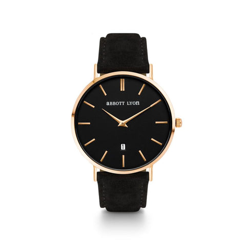 Black Suede Kensington 40 (Gold/Black)