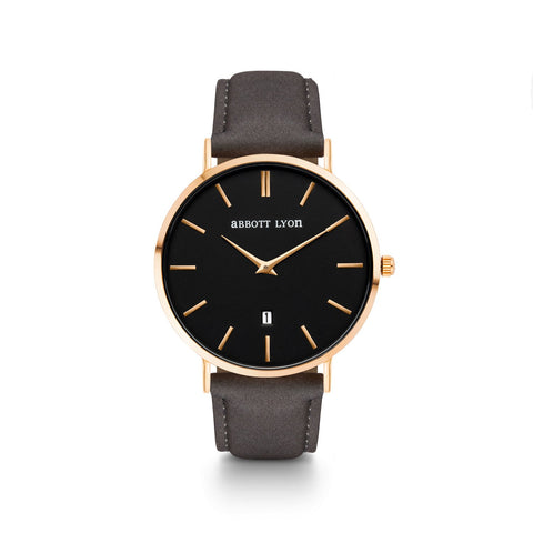 Charcoal Suede Kensington 40 (Gold/Black)