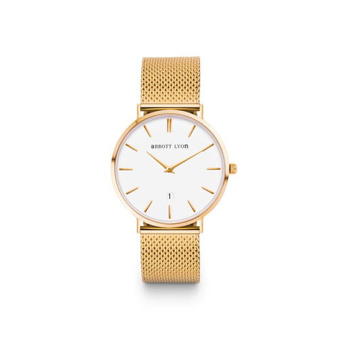 Gold Chain Kensington 34 (Gold/White)