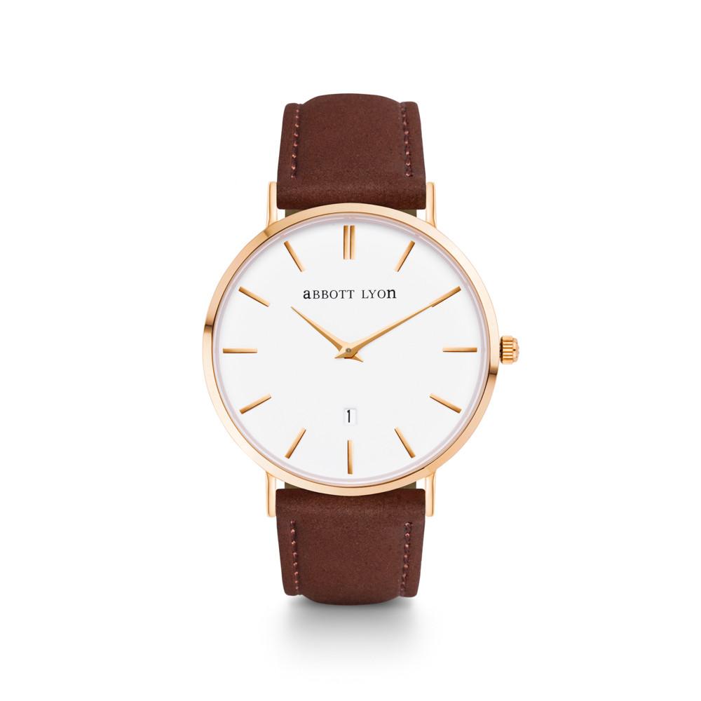 Brown Suede Kensington 40 (Gold/White)