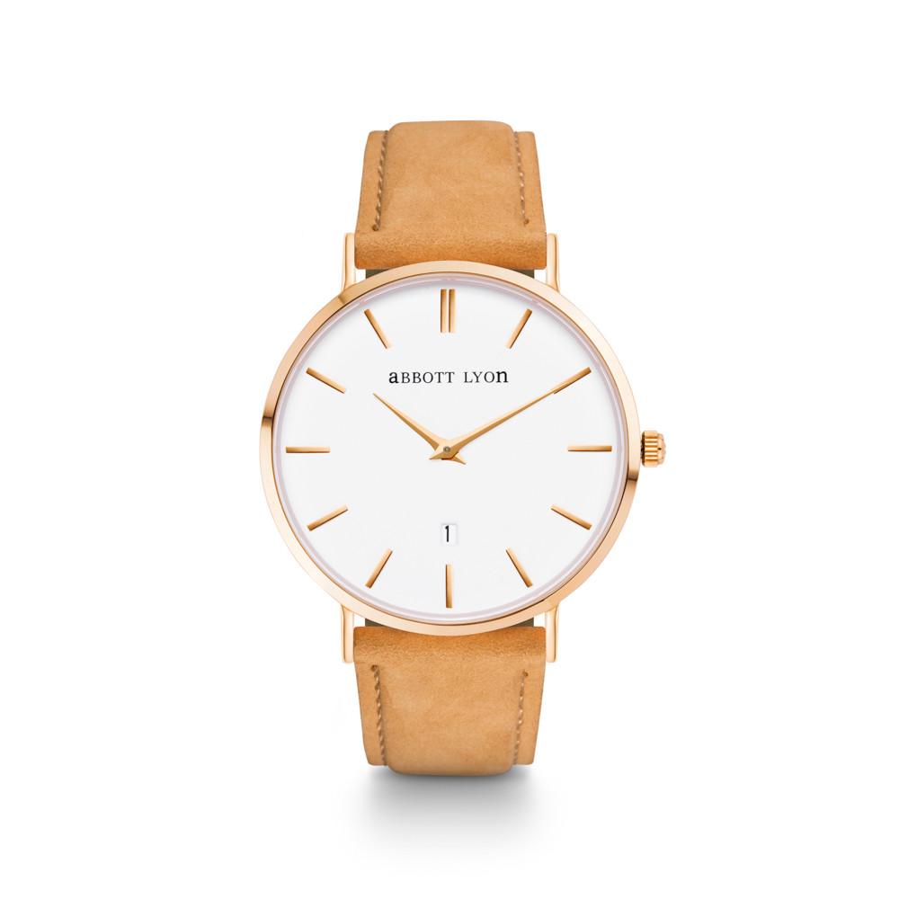 Men's Tan Suede Kensington 40 (Gold/White)