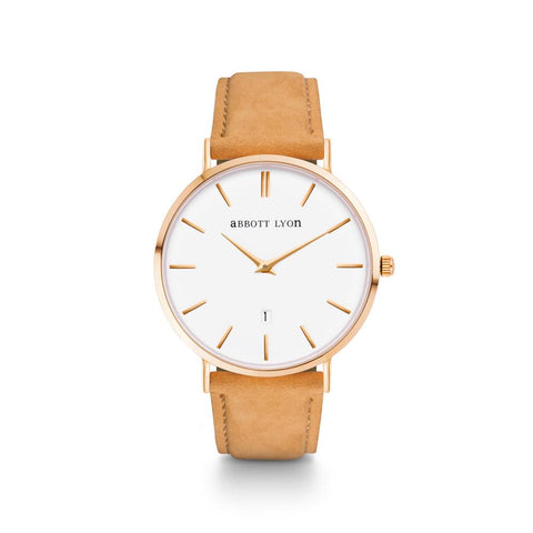Men's Tan Suede Kensington 40 (Gold/White)