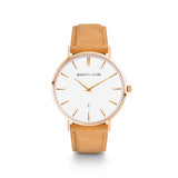 Tan Suede Kensington 40 (Gold/White)