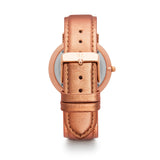 Metallic Rose Gold Leather Kensington 40 (Rose Gold)
