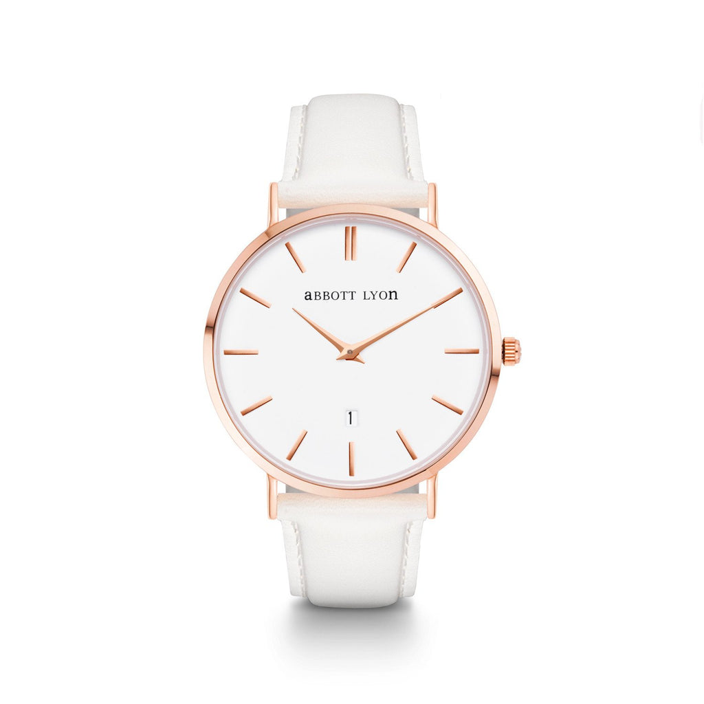 White Dove Leather Kensington 40 (Rose Gold)