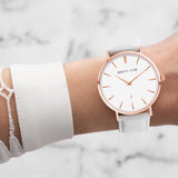 Mist Grey Suede Kensington 40 (Rose Gold)