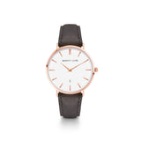 Charcoal Suede Kensington 34 (Rose Gold)