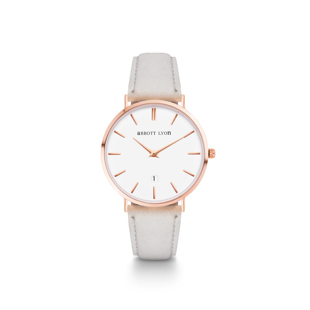 Mist Grey Suede Kensington 34 (Rose Gold)