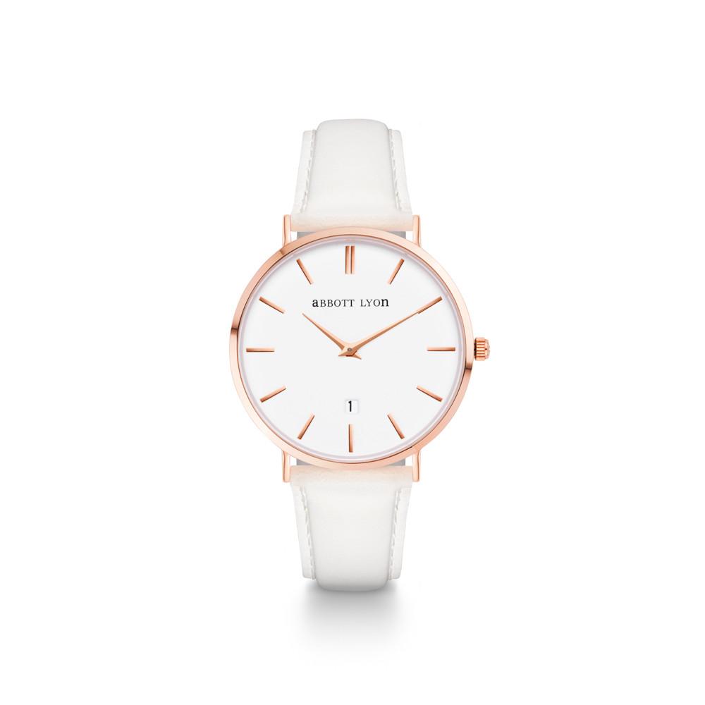 White Dove Leather Kensington 34 (Rose Gold)