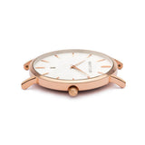 Black Suede Kensington 34 (Rose Gold)