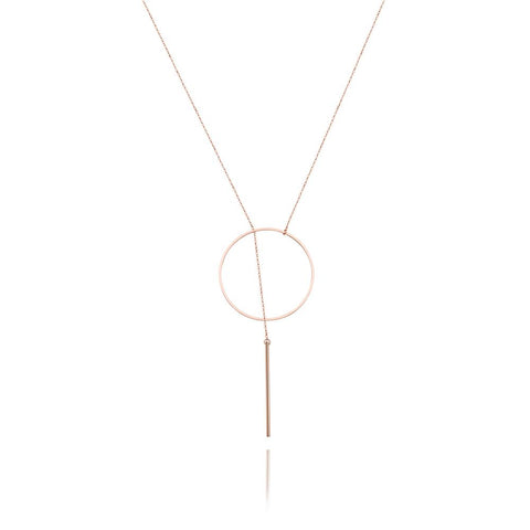 Halo Necklace (Rose Gold)