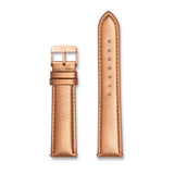Metallic Rose Gold Leather Kensington 40 Strap