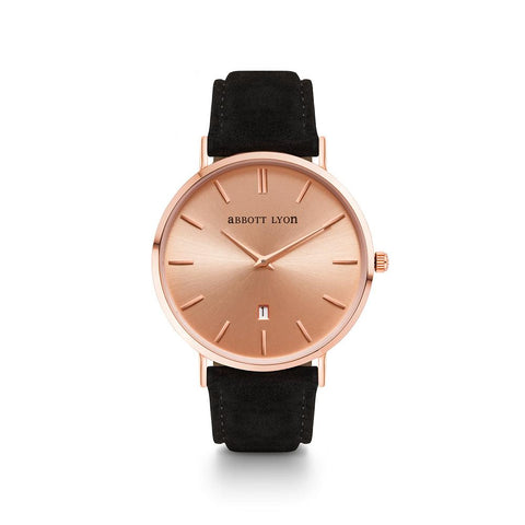 Black Suede Stellar 40 (Rose Gold)