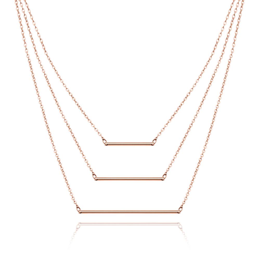 Bar Necklace (Rose Gold)