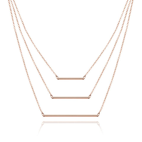 Bar Necklace (Rose Gold)