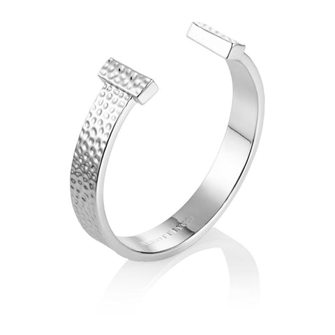 Hammered Bangle (Silver)