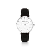 Black Suede Kensington 34 (Silver)