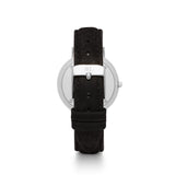 Black Suede Kensington 34 (Silver)