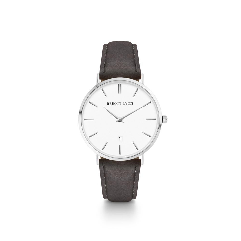 Charcoal Suede Kensington 34 (Silver)