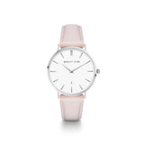 Nude Pink Leather Kensington 34 (Silver)