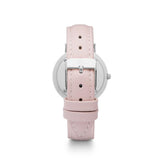 Nude Pink Leather Kensington 34 (Silver)