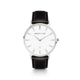 Black Leather Kensington 40 (Silver)