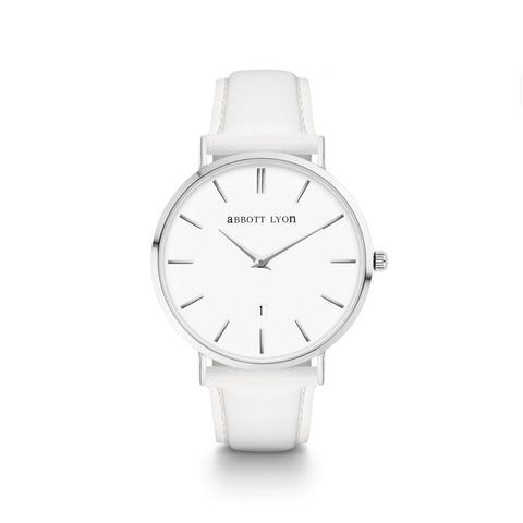 White Dove Leather Kensington 40 (Silver)