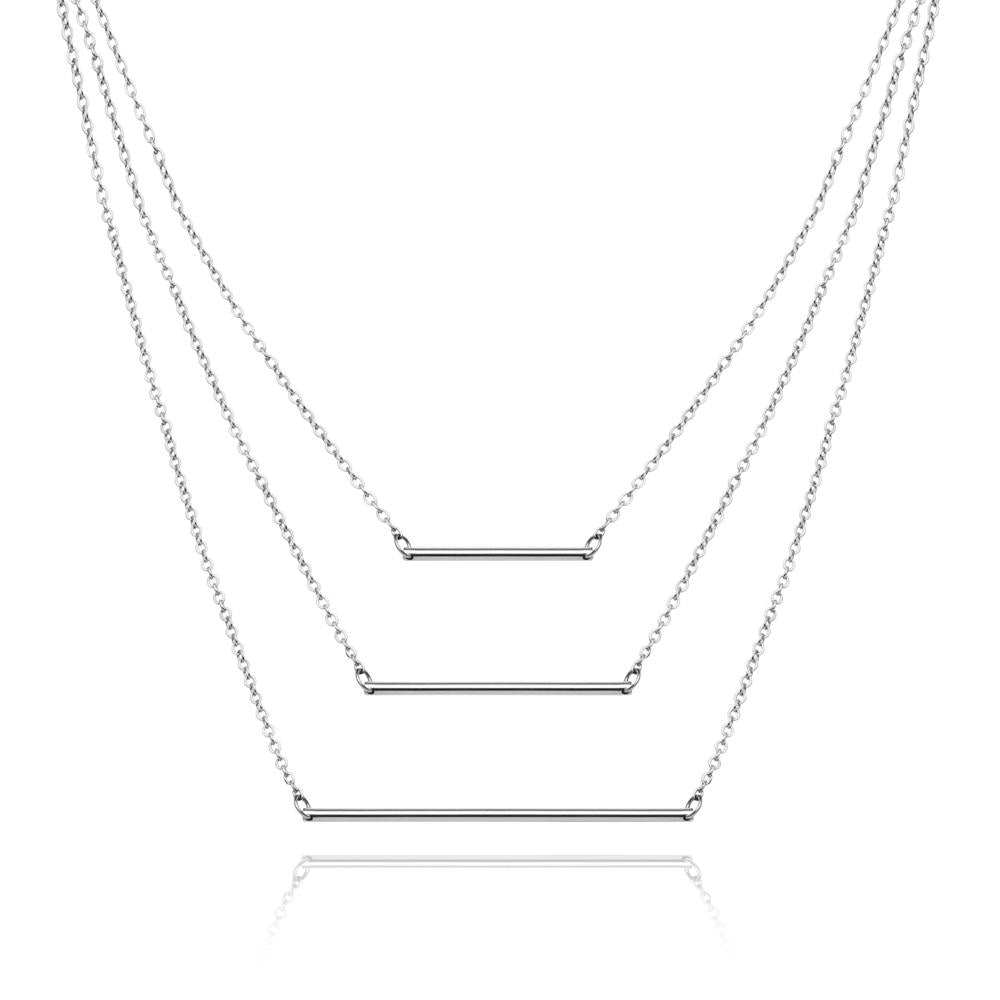 Bar Necklace (Silver)