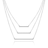 Bar Necklace (Silver)