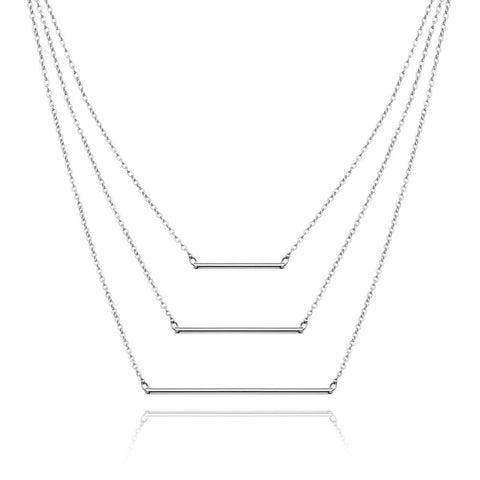 Bar Necklace (Silver)