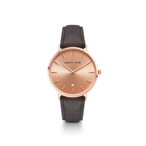 Charcoal Suede Stellar 34 (Rose Gold)