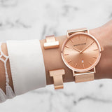 T-Bar Bangle (Rose Gold)