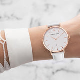 White Dove Leather Kensington 34 (Rose Gold)