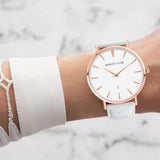 White Dove Leather Kensington 40 (Rose Gold)