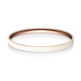 Mono White Bangle (Rose Gold / White)