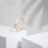 Zig Zag Bangle (Rose Gold)