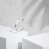 Zig Zag Bangle (Silver)