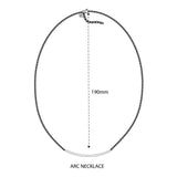 Arc Necklace (Rose Gold)