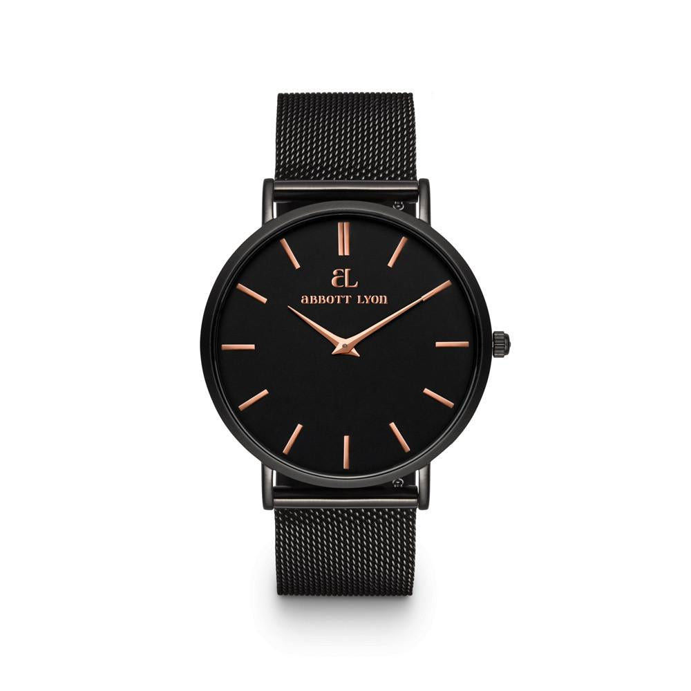 Men's Black Chain Stellar 40 (Black Rose Gold)