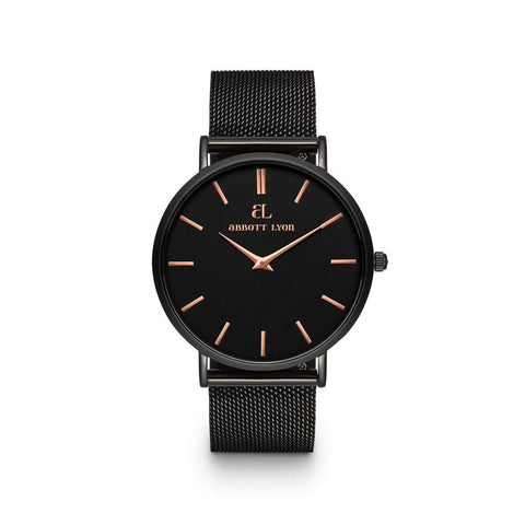 Men's Black Chain Stellar 40 (Black Rose Gold)