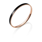 Mono Black Bangle (Rose Gold / Black)