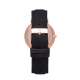 Black Suede Kensington 40 Strap