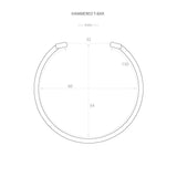 Hammered Bangle (Silver)