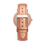 Metallic Rose Gold Leather Kensington 40 Strap